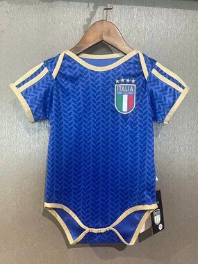 Italy National Soccer Team Baby Bodysuit - Blue & Gold